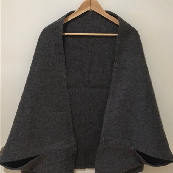 Jackets & Blazers - Grey minimalistic cape/shrug, handmade